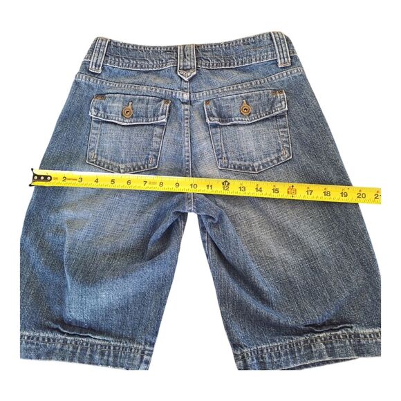 Riders Copper Shorts Denim Modest Length Blue Jean Shorts 5/6 100% Cotton - Picture 7 of 16